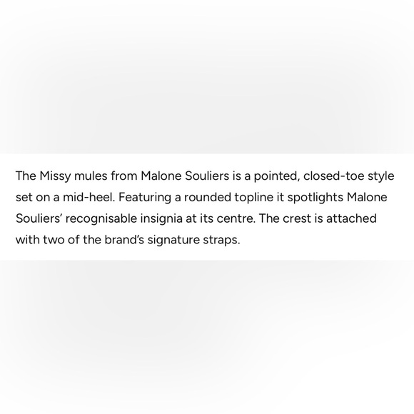 NWT ~ Malone Souliers Pointed Toe Mules - Picture 5 of 6